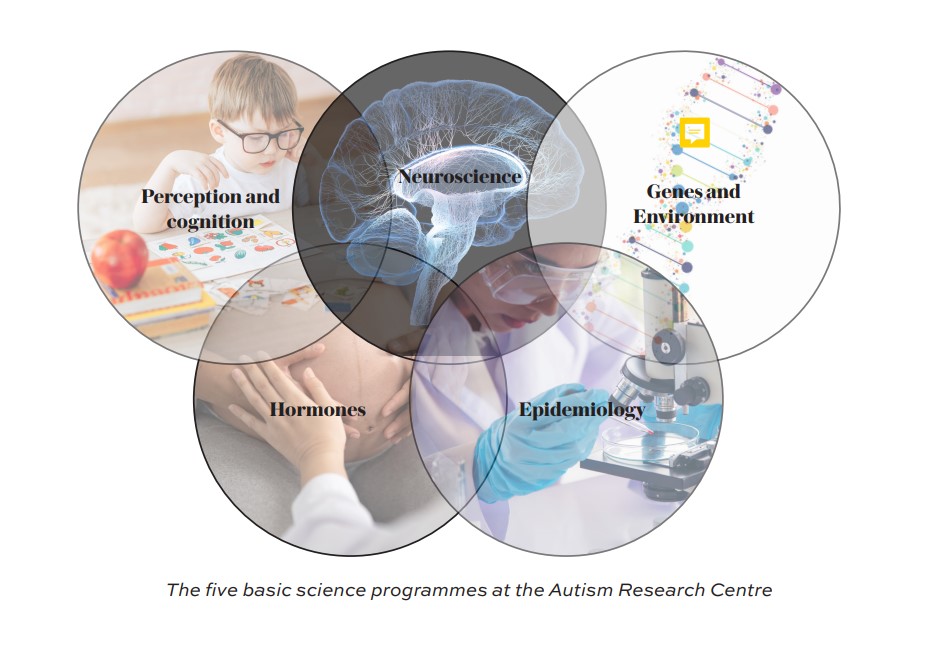 The five basic science programmes at the Autism Research Centre